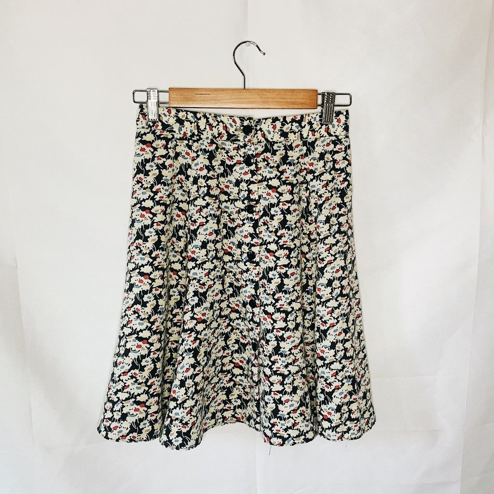 Vintage Floral David Dean Skirt Size S